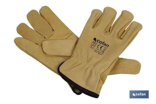 Guantes Piel y Borreguito COFAN 0077